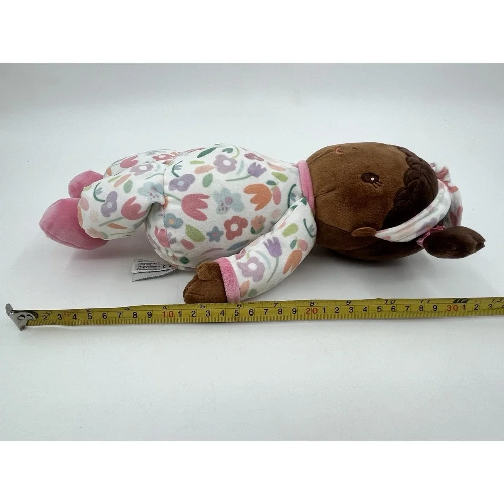 Douglas Baby Lola Blossom Doll 2024 Brown Soft Plush Embroidered Features EUC